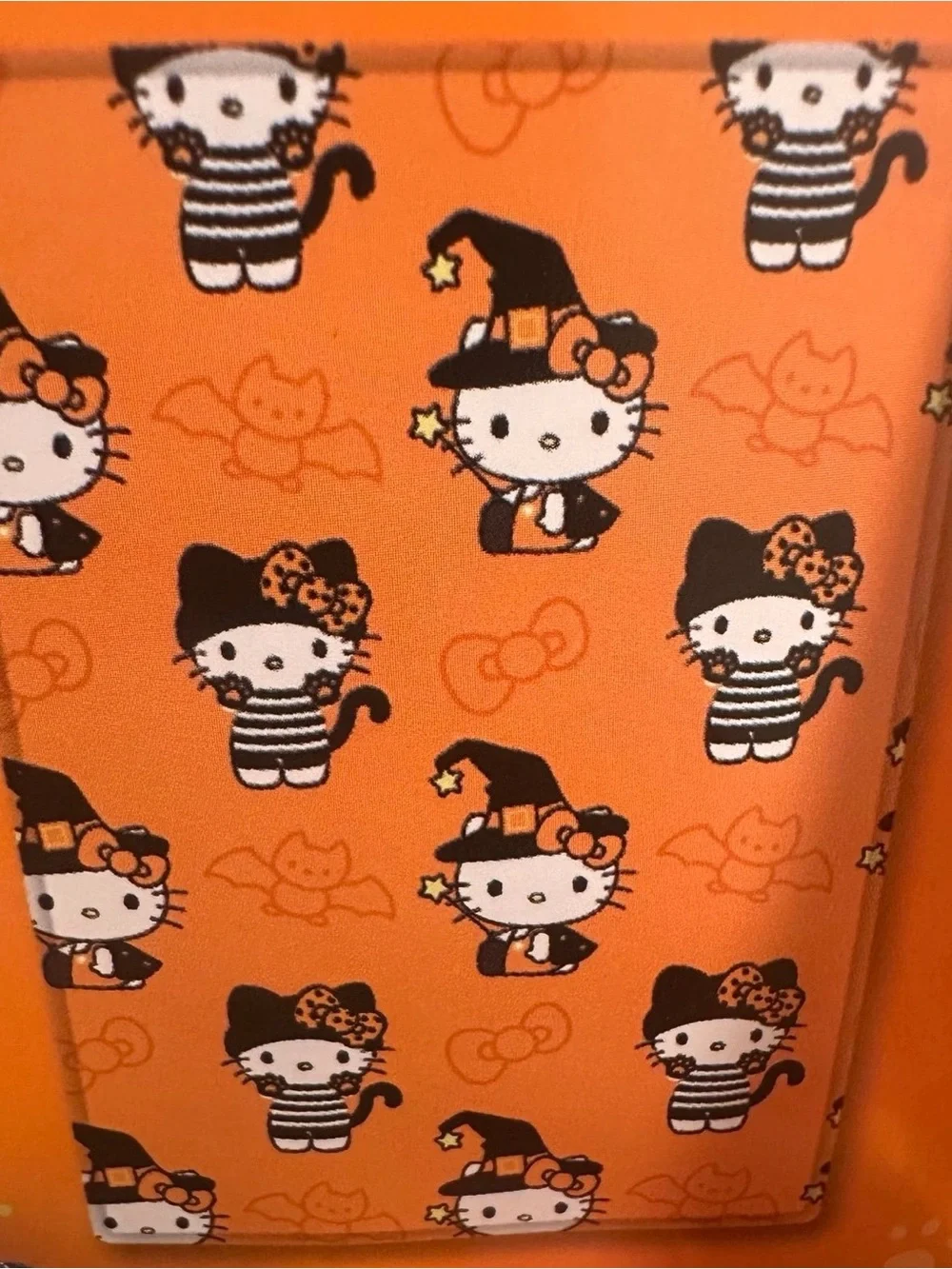 Sanrio Hello Kitty Halloween Plush Throw - Orange, Black & White